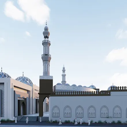 Mosque Exterior — Architectural Render