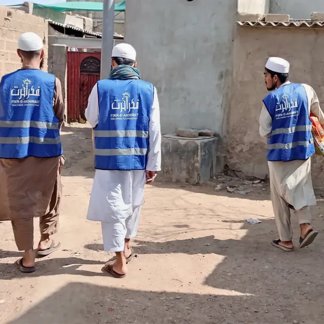 Volunteers Delivering Ration Door to Door